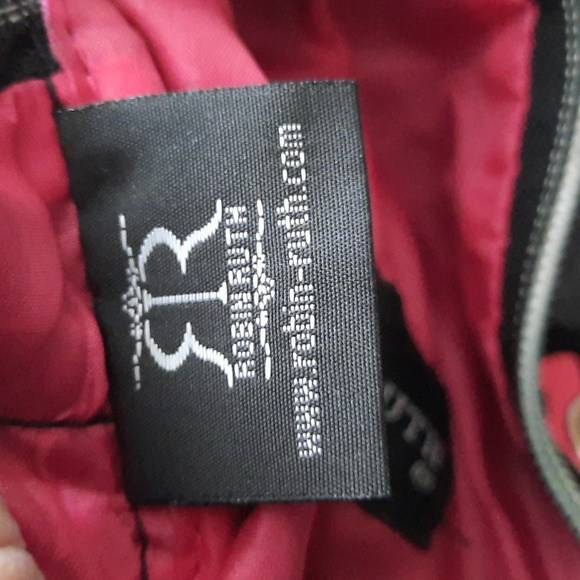 Robin Ruth MIAMI Print Canvas 2 Zipper Pocket Adjustable Strap Travel Crossbody - Picture 4 of 9